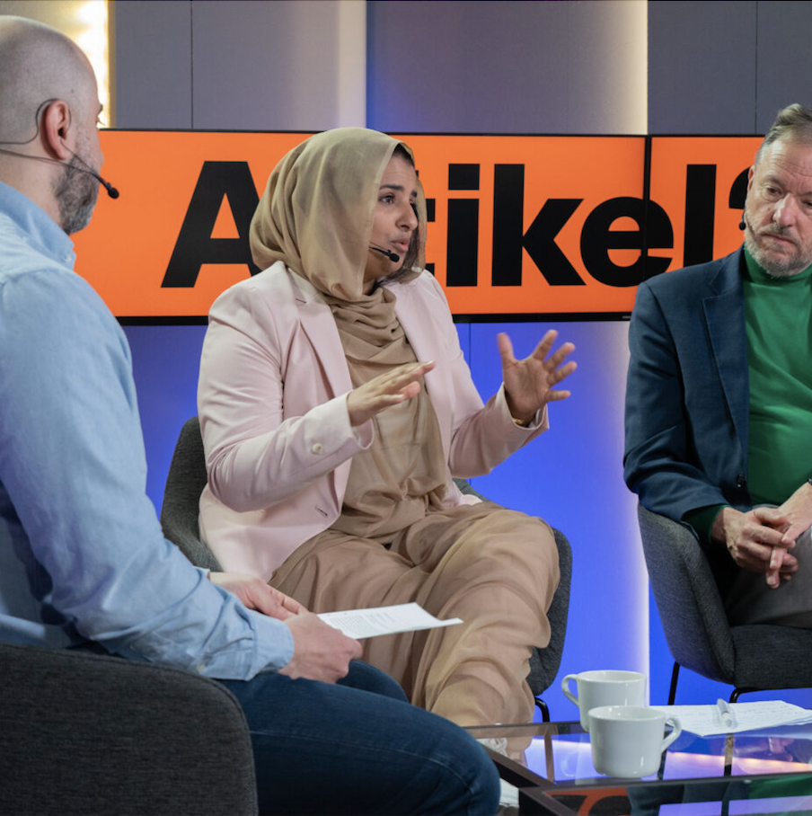 Arbete_for_forandring Samtal om Västsahara med Asria Taleb Mohamed och Stephen Zunes. Sinan Ferhan modererade samtalet.