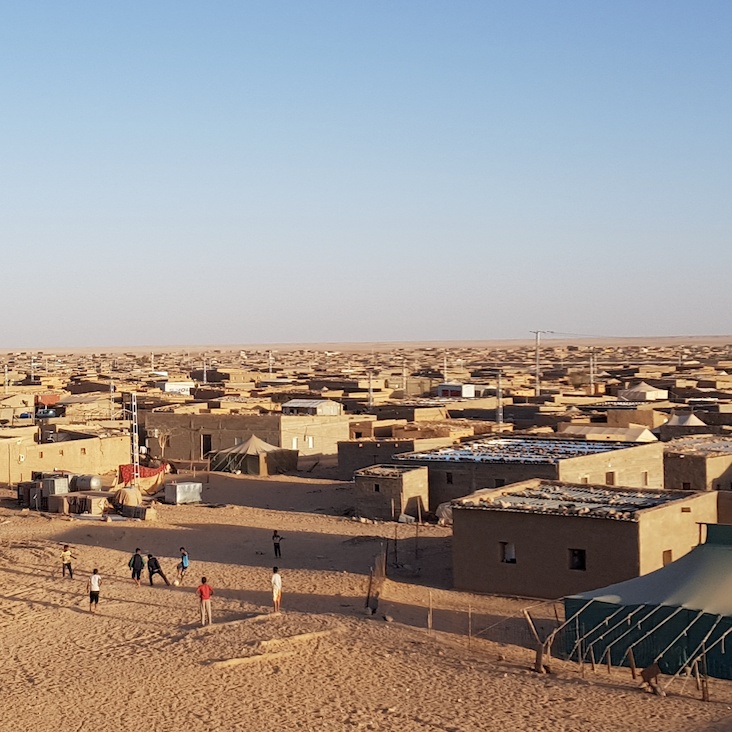 VSidag Utsikt över ett av de västsahariska flyktinglägren.