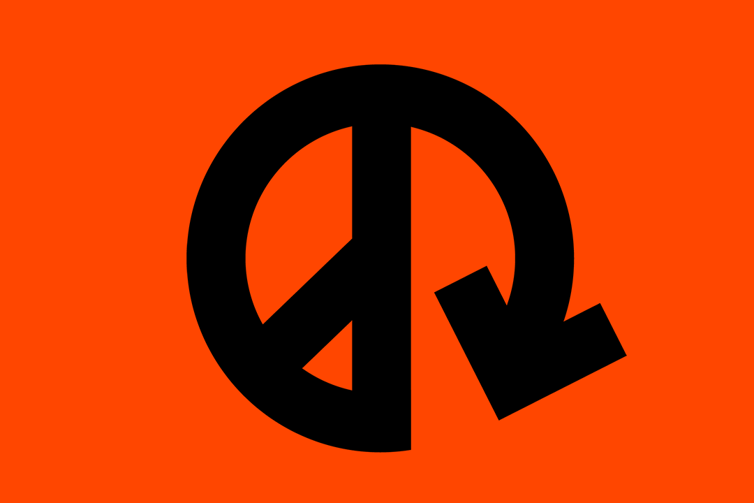 Artikel2:s symbol mot orangeröd bakgrund
