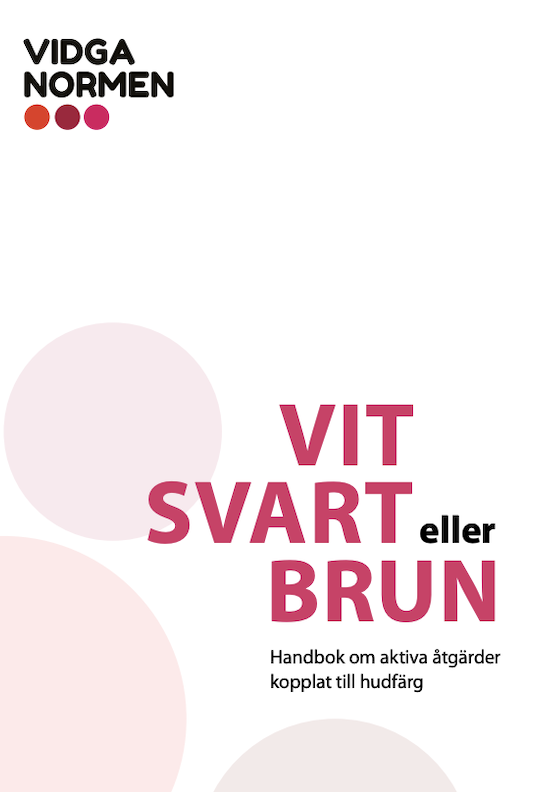 Vit, svart eller brun – Handbok om aktiva åtgärder<br />
kopplat till hudfärg