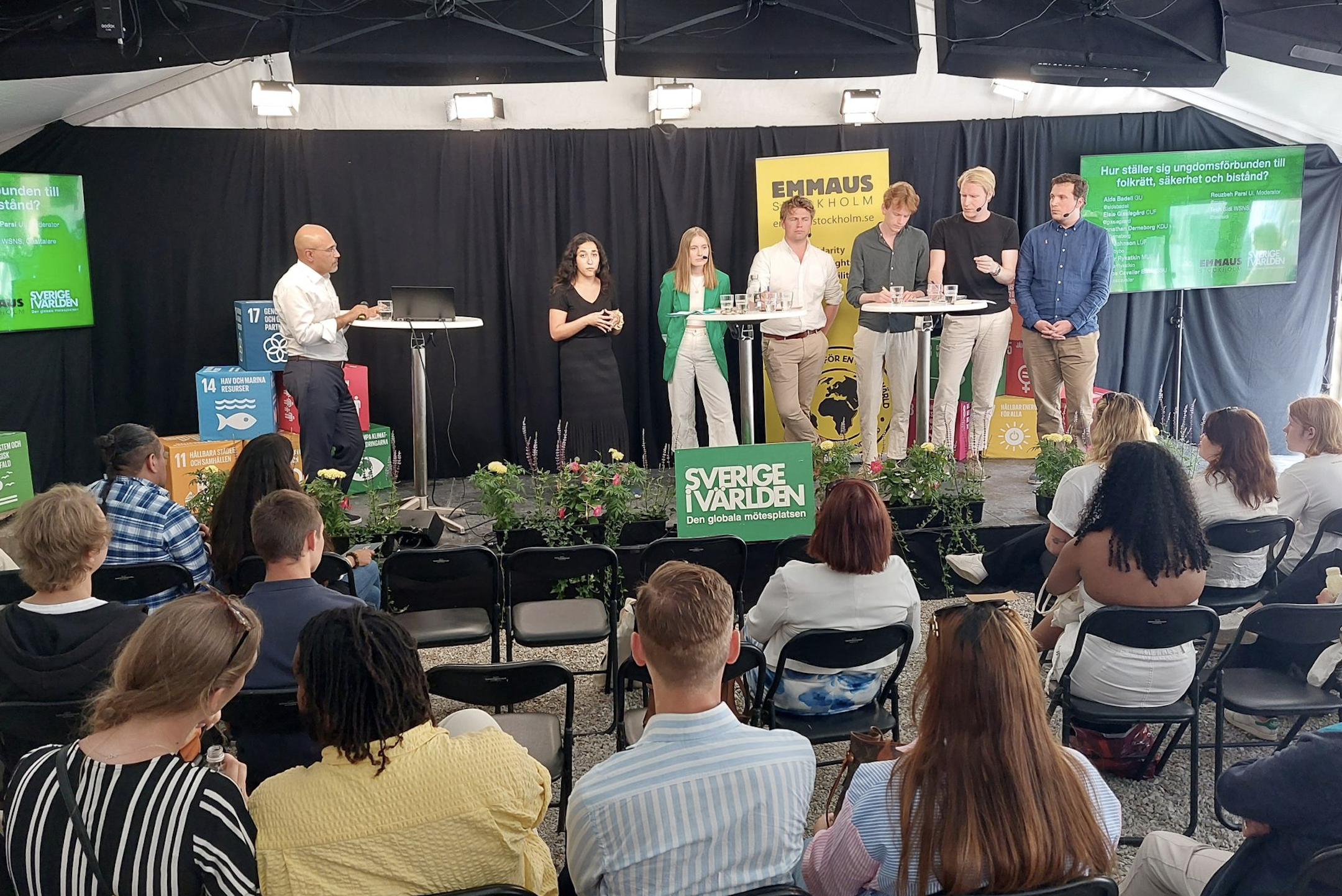 Almedalen2022_1080x720px Ungdomsförbunden i panelsamtal om folkrätt, bistånd och säkerhet under Almedalsveckan 2022.